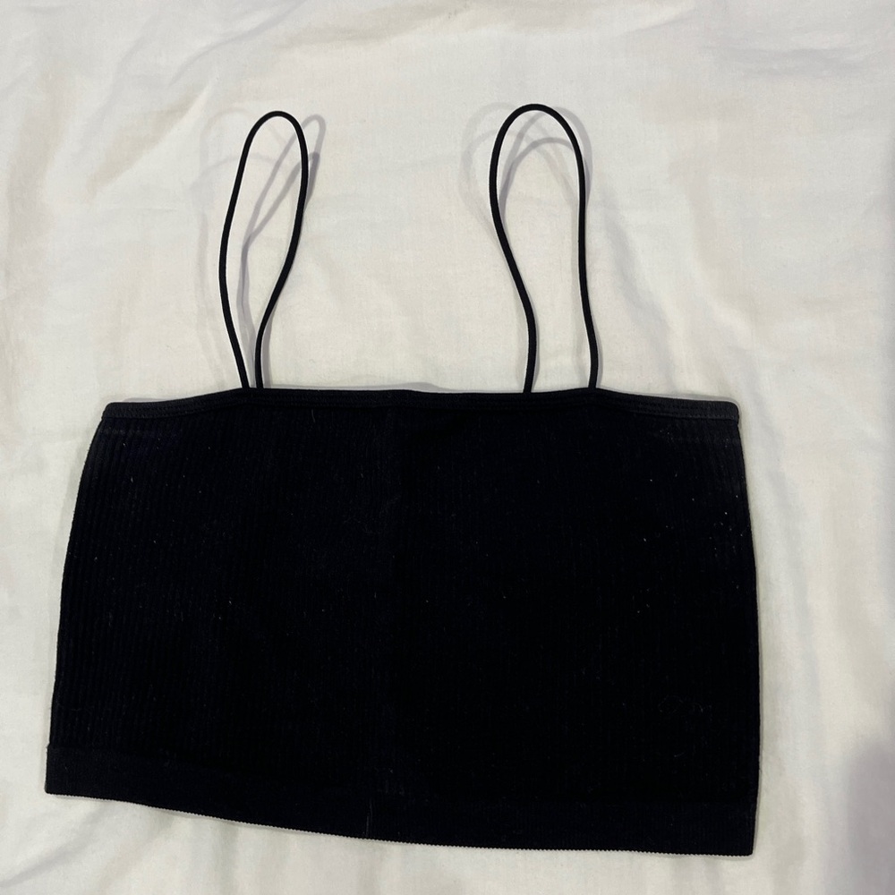 Aeropostale Black Seamless Crop Top
